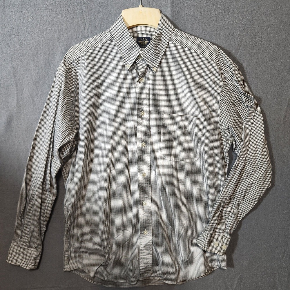 Dockers Mens Stretch Checkered Long Sleeve Button Up Shirt Size Medium